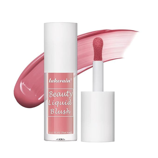 Velvet Liquid Blush, Natural Matte Finish Looking, Dewy Cheek Tint, Soft Cream Face Blush,Moisturizing Lightweight Blendable Feel,Long-Lasting-104#