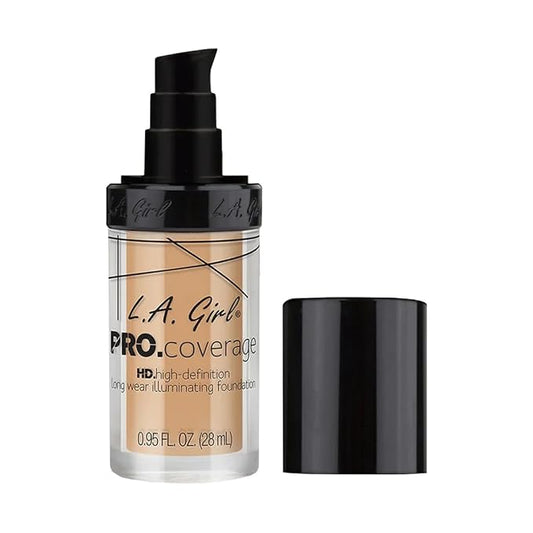L.A. Girl Pro Coverage Liquid Foundation, Natural, 0.95 Fl Oz (Pack of 1)