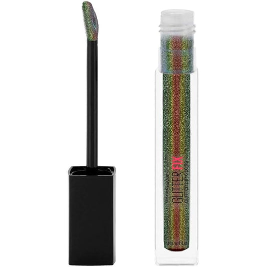 Maybelline New York Lip Studio Glitter Fix Glitter Lip Gloss Makeup, Shadow Hunter, 0.17 fl. oz.