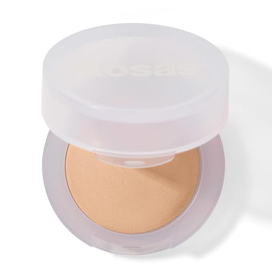 Kosas Mini Cloud Set Face Setting Powder - Smoothing Shine Control, Soft, Sheer Translucent Makeup Finish, Portable & Long-Lasting Loose Pressed Baking Powder - Comfy (Sheer Medium)