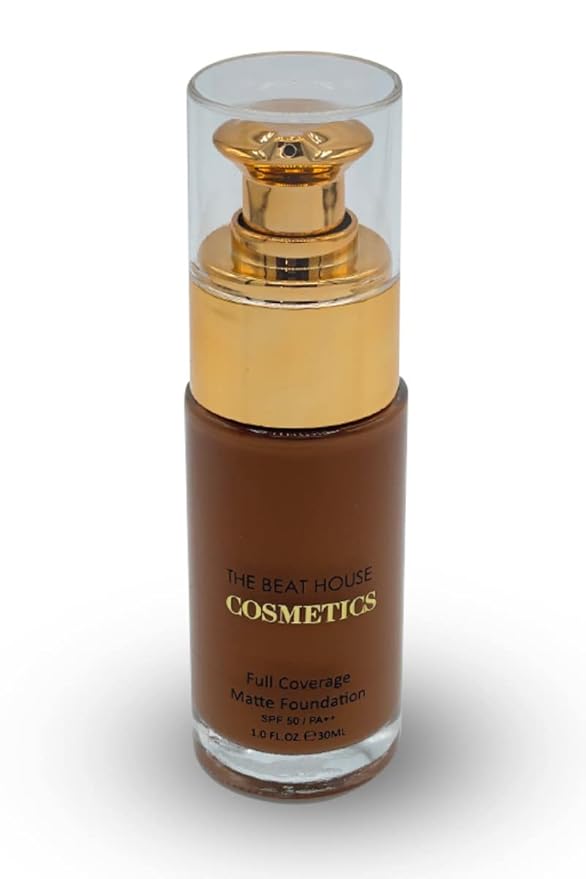 Full Coverage Matte Foundation (Ginger Bread) | SPF 50/ PA ++ | Cruelty Free | Medium to Full Coverage | Smooth Finish | All Day Stay |