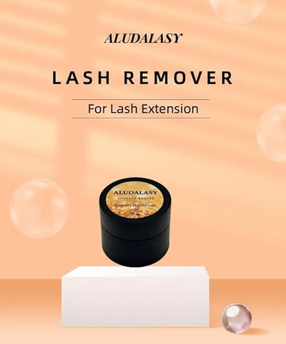 Cream Eyelash Extension Remover 10g Low Irritation for Sensitive Skin, Eyelash Glue Remover Removal Fast Dissolution Lash Tech Supplies for Professional and Salon Use Only (Peach)