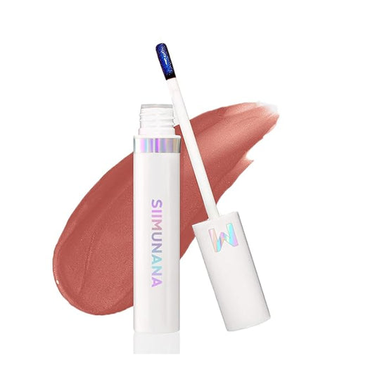 Peel Off Lip Stain,Long Lasting, Waterproof Nude Lip Tint,Transfer Proof Nude Lip Tint, ip stain peel off Non-Stick Cup for All Skin Types, Create A Natural Lip Color 05# chestnut brown
