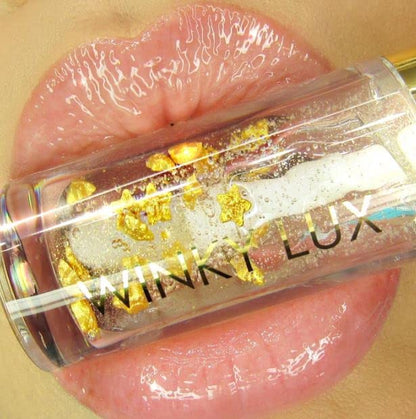 Winky Lux In The Stars Lip Oil, Non Sticky Lip Gloss Oil, Juicy Glossy Lip Balm, Vegan Hydrating Lip Oil with Jojoba Oil, Clear