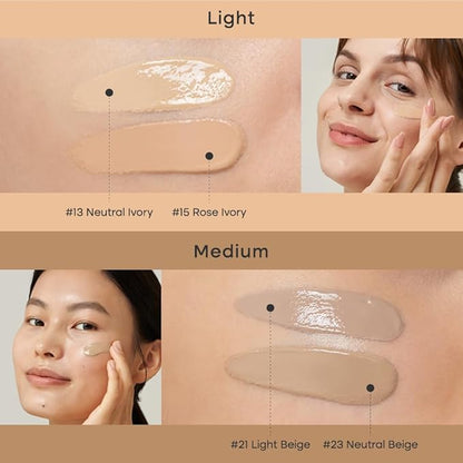 PURITO Cica Clearing BB Cream #13 Neutral Ivory + #15 Rose Ivory (1 fl.oz / 30ml) Vegan bb cream, foundation, cruelty free