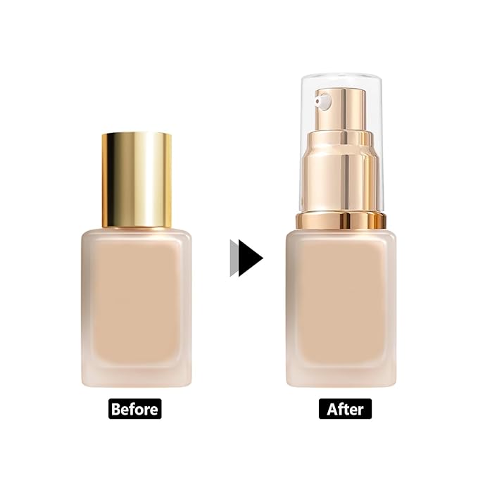 2Pack Foundation Pump Fit for Estee Lauder Double Wear Foundation, Gold Replacement Pumps for DW Makeup Bottle(Upgraded)
