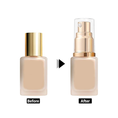 2Pack Foundation Pump Fit for Estee Lauder Double Wear Foundation, Gold Replacement Pumps for DW Makeup Bottle(Upgraded)