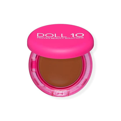 Doll 10 Peptide Bounce Balm Foundation™ – Hydrating, Age-Defying Foundation for Older Women, All Skin Types – Vegan, Clean, Natural, Medium Buildable Coverage, Blurs Fine Lines - [Deep/Rich]
