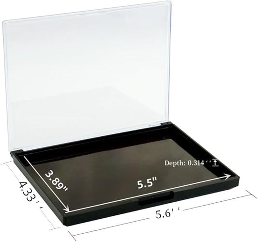 Medium Size Empty Magnetic Makeup Eyeshadow Palette with Clear Top- Organize, Depot DIY Your Own Palette 5.6‘x 4.33''