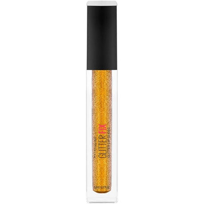 Maybelline New York Lip Studio Glitter Fix Glitter Lip Gloss Makeup, Gold Boost, 0.17 fl. oz.