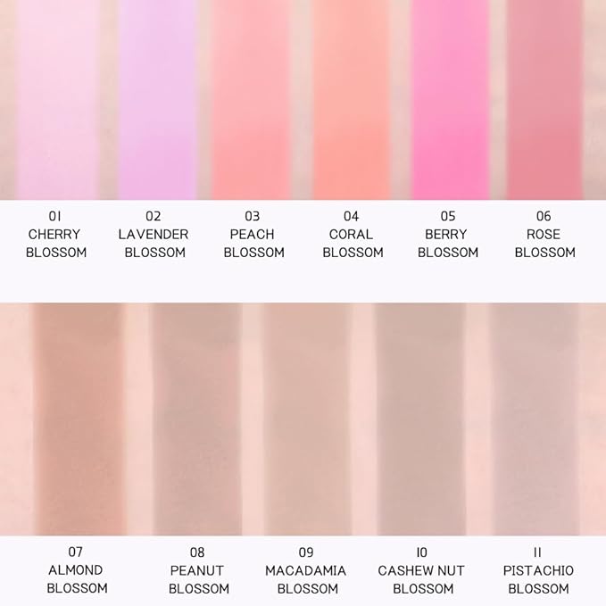 BBIA Last Blush 5P (#01~05) Bundle Set, High Pigment Makeup Blush, Shape, Contour & Highlight Face, Long-lasting, Matte Finish, Korea Makeup