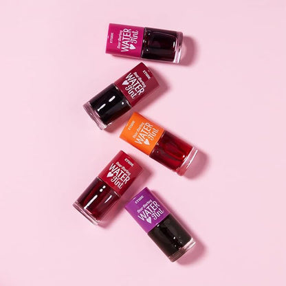 ETUDE Dear Darling Water Tint 3 Color SET (Cherry Ade+Strawberry Ade+Orange Ade, 9g*3) | Vivid Color Lip Stain with Moisturizing Weightless & Non-sticky Finish | Korean Makeup, Perfect for Gift