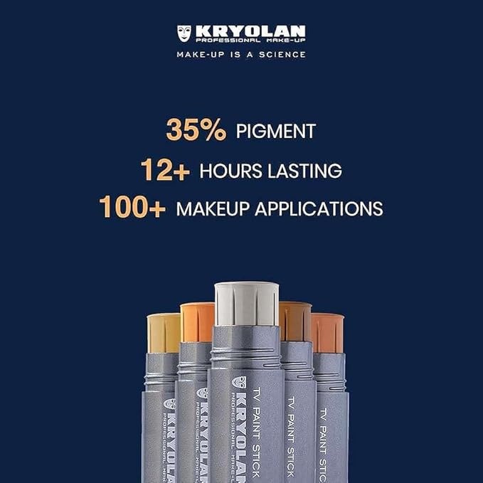 Kryolan TV Paint Stick - 32B Kryolan Makeup - Makeup Foundation - Makeup for TV, Theater, Stage, Acting, Face and Body, Full Coverage Concealer Foundation - Made in USA (25 g)