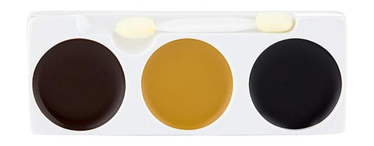 Mehron Makeup Tri-Color Character Makeup Palette | Halloween, Special Effects and Theater Cream FX Palette | Face Paint .7 oz (20 g) (BRUISE)