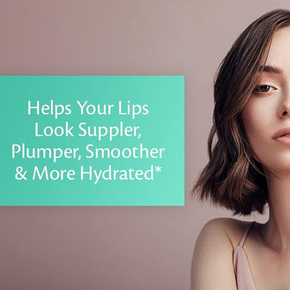 Collagen Lip Plumper Clinically Proven Lip Enhancer for Fuller Softer Lips Increased Elasticity Reduce Fine Lines Hydrating Plump Gloss Lipstick Primer 4 ml (Teal) by M3 Naturals