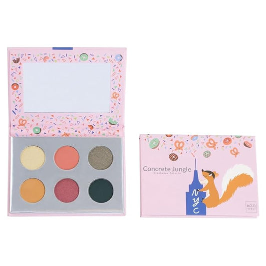 M2U NYC Eyeshadow Palette, Eye Shadow, Makeup Palette, Eye Shadow Palette Makeup, Makeup Palettes, 6 Tones/Shades, Multiple Colors from Nude to Bold (Green/Yellow Pop Colors)