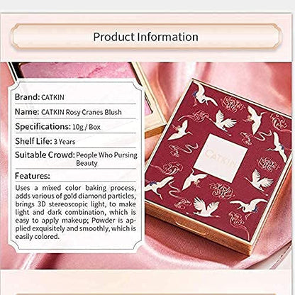 Catkin 2Pcs Makeup Set Includes BB Cream Air Cushion Foundation C01 and Cheek Blush C01