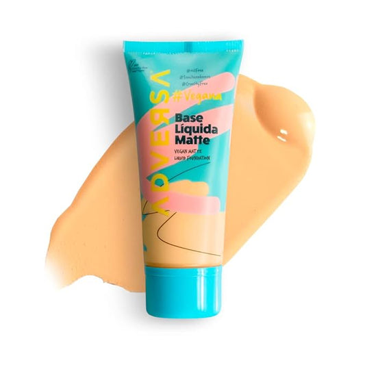 ADVERSA - Vegan Matte Liquid Foundation - Face Makeup, Full Coverage Foundation Makeup, Beauty & Personal Care - Cruelty Free, Gluten Free - 0.88 Fl oz/25g, Color 200