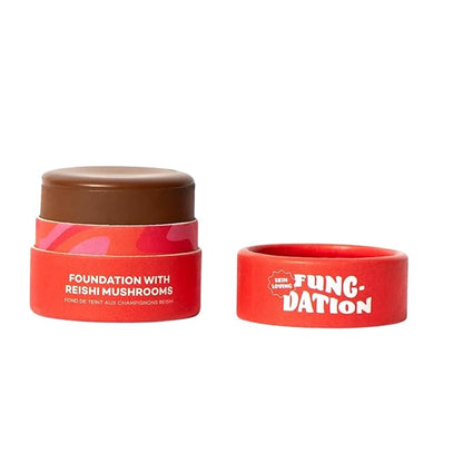 Axiology Fungdation Mushroom Foundation Face Makeup Creamy Wrinkle Defying Minimize Fine Lines Infused with Reishi Deep Hydration Natural Youthful Look Light to Medium Coverage 11.3g (Shade 14)