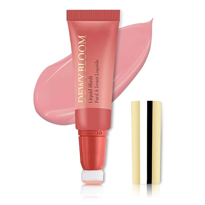 Blush Beauty Wand, Cream Blush Stick with Cushion Applicator, Natural Matte Finish - Peach Pink