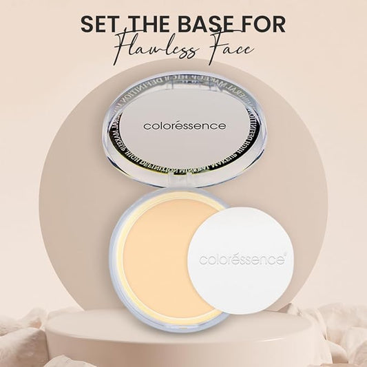 Color-essence Perfect Tone Compact Powder, Matte Setting Powder, Ivory Beige, 10 Gram