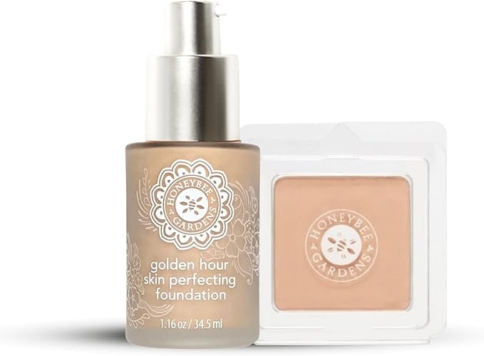 Honeybee Gardens Liquid & Powder Foundation Duo | Malibu