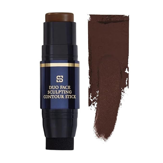 Duo Face Sculpting Contour Bronzer Stick, Dual-Use Applicator for Perfect Sculpt & Blend, Natural Finish, .32 Ounce (Coffee)