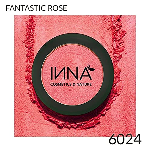 Inna Cosmetics & Nature - Blush 100% Natural, vegan, gluten free, paraben free, oil-free, Mineral, cruelty-free Made in Canada , 3 g. (Fantastic Rose) (Fantastic Rose)