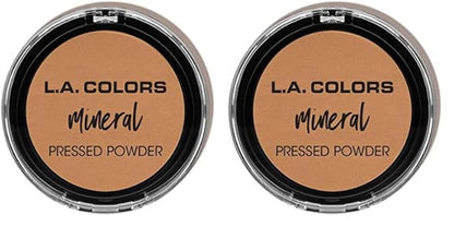 L.A. COLORS Mineral Pressed Powder, Classic Tan (Pack of 2)