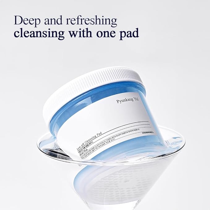 PKY Cleansing Balm & Cleansing Pads/Korean Facial Wash for All Skin Types/Balm(3.38 Fl.Oz, 100ml) & Cleansing Pads(70ea)