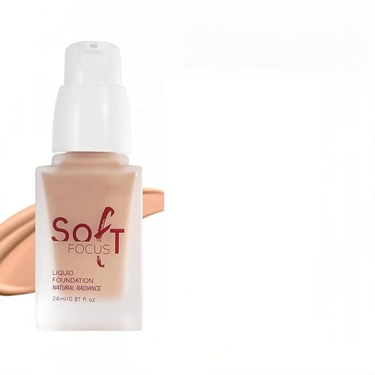 Full Coverage Foundation 10 Colors Natural Lightweight Smooth Creamy Foundation Long-lasting Longwear Matte Oil-Control Foundation (Color 07)