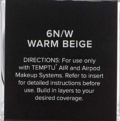 TEMPTU Perfect Canvas Airbrush Foundation Airpod: Anti-Aging Long-Wear Makeup, Buildable Coverage Semi-Matte, Natural Finish