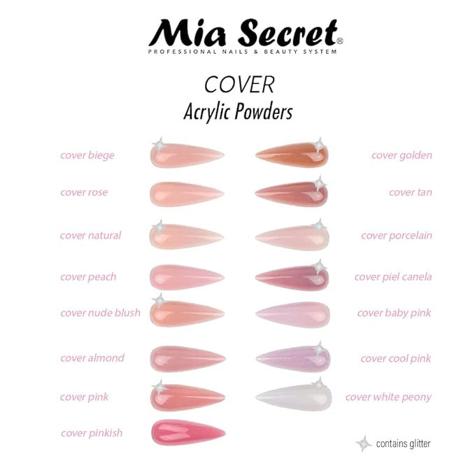 Mia Secret Cover Nude Blush Acrylic Powder 1oz