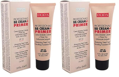 Pupa Milano Professionals BB Cream and SPF 20 Primer for Women, No. 001/Nude, 1.69 Ounce (Pack of 2)