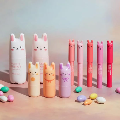 TONYMOLY Petit Bunny Lip Gloss for Women, Easter Basket Stuffer, Long Lasting Lip Crayon, Korean Lip Gloss, Vitamin E Enriched, Soften & Moisturize Lips, Juicy Orange