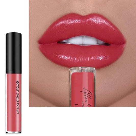 12 Colors Cream Texture Lipstick,Waterproof Creamy Lip Gloss,Non-Stick to Cup Non-Fading Long-Lasting Moisturizing Velvet Liquid,Hydrating Lip Natural Jelly Lipstick(01#,0.2Fl Oz/6ml)