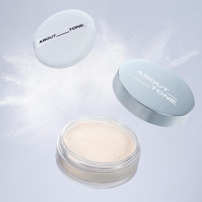 The Blur Finish Powder/Sheer Blurring Loose Powder, Lightweight Setting Powder with Long-Wear, Translucent Mineral Finishing Powder, Natural Skin Tone for Daily Makeup, Vegan, 10g/0.35oz.