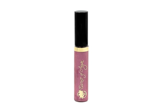 Essence Of Argan Passion Plum Lip Gloss with Moroccan Argan Oil to Moisturize and Plump your Lips – Lip Care to Eliminate Dryness - Passion Plum Matte Effect 0.25oz
