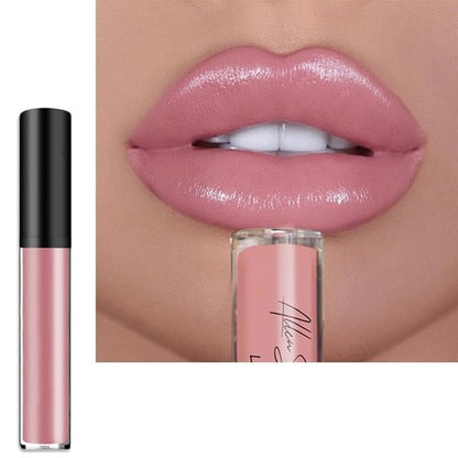 12 Colors Cream Texture Lipstick,Waterproof Creamy Lip Gloss,Non-Stick to Cup Non-Fading Long-Lasting Moisturizing Velvet Liquid,Hydrating Lip Natural Jelly Lipstick(03#,0.2Fl Oz/6ml)