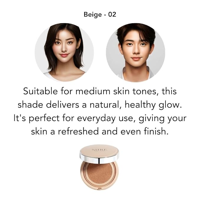 MIRECOSMETICS Velvet Finish All in 1 Cushion Foundation Refill │Long Lasting, Full Coverage for All Skin Types (0.67oz) (03 Doré)