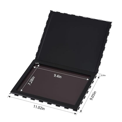 Allwon Extra Large Magnetic Palette Checkered Black Empty Makeup Palette for Eyeshadow Lipstick Blush Powder
