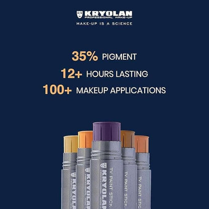 Kryolan TV Paint Stick - R27 Kryolan Makeup - Makeup Foundation - Makeup for TV, Theater, Stage, Acting, Face and Body, Full Coverage Concealer Foundation - Made in USA (25 g)