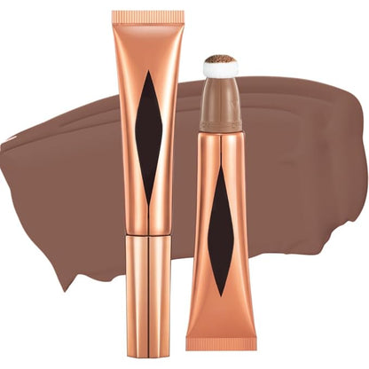 Concealer Stick,Contour Stick Makeup Liquid Highlight and Contour Wand,Cream Contour Stick with Soft Cushion Applicator,Foundation Highlight Makeup Bronzer Stick for Face