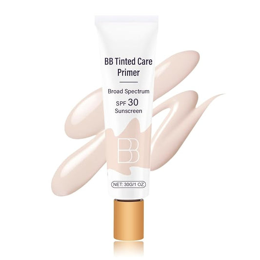BB Blur Cream Tinted Moisturizer With Spf, Tinted Care Primer, Waterproof Concealer, Spf 30 Sunscreen, 3 Shades, All Skin Types (01# Ivory, 30g/1 Oz)