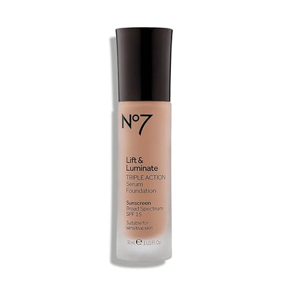 No7 Lift & Luminate TRIPLE ACTION Serum Foundation - Warm Beige