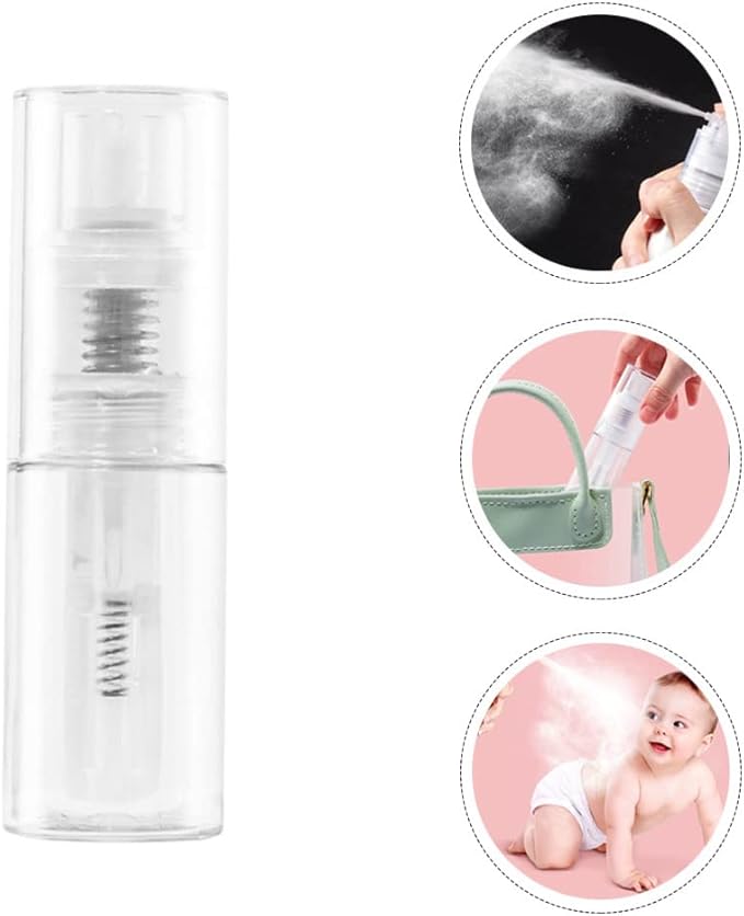 Powder Spray Bottle Travel Body Powder Jar Talcum Powder Containers Face Powder Dispenser Travel Makeup Bottle for Power Cream Cosmetic