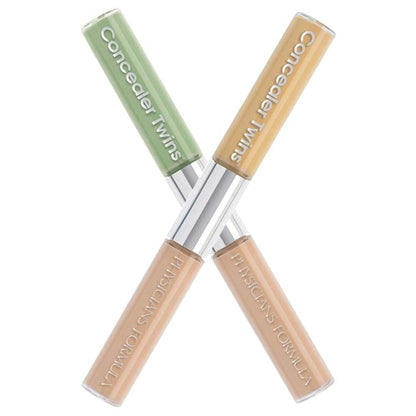 Physicians Formula Concealer Twins Cream Yellow/Light & Green/Light, 0.24oz (Pack of 2)