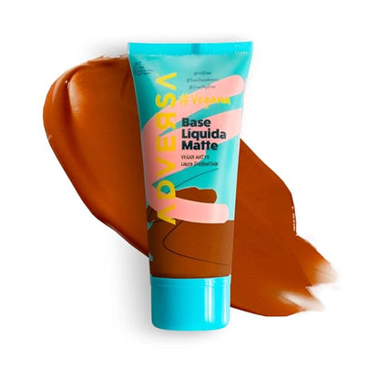 ADVERSA - Vegan Matte Liquid Foundation - Face Makeup, Full Coverage Foundation Makeup, Beauty & Personal Care - Cruelty Free, Gluten Free - 0.88 Fl oz/25g, Color 550