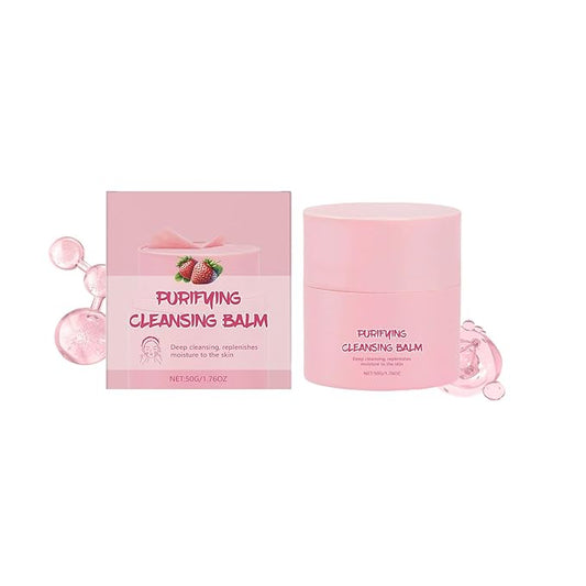 Strawberry Cleansing Makeup Remover, Gentle Makeup Removal, Removes Stubborn Makeup, Easy To Clean Without Greasy, Comfortable And Not Tight Skin. Refreshing Texture Is Easy To Clean.