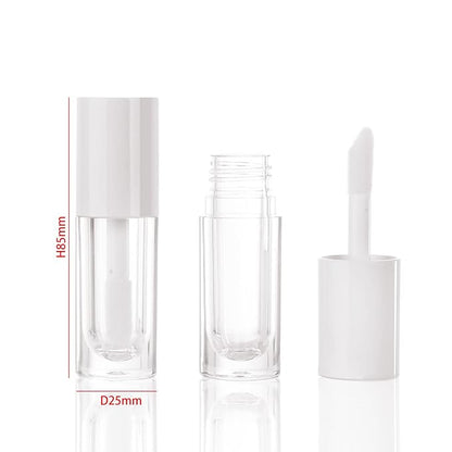 COSIDEA 14pcs Empty 6ml big brush lip gloss tubes for DIY lip gloss,White lipgloss containers